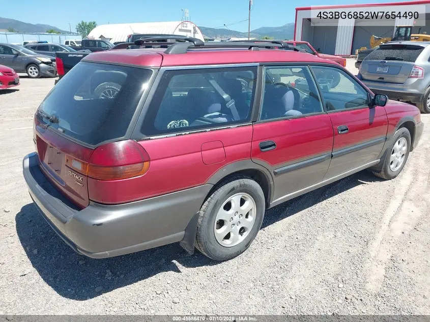 1998 Subaru Legacy Outback/Outback Limited/Outback Sport VIN: 4S3BG6852W7654490 Lot: 45586470