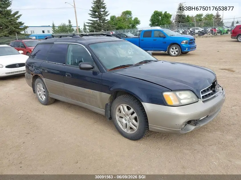 2001 Subaru Legacy Outback Awp VIN: 4S3BH675017653877 Lot: 30091563