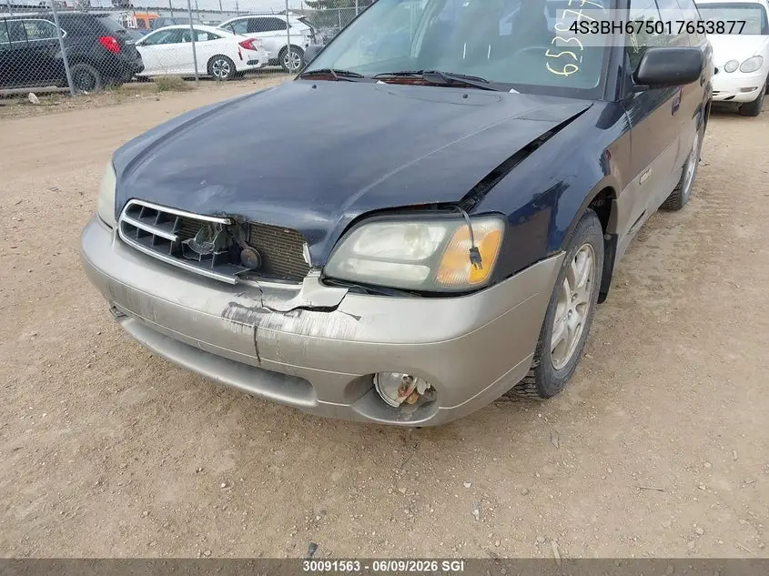 2001 Subaru Legacy Outback Awp VIN: 4S3BH675017653877 Lot: 30091563