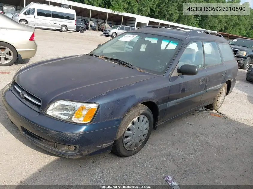 2002 Subaru Legacy L VIN: 4S3BH635927310590 Lot: 45273472
