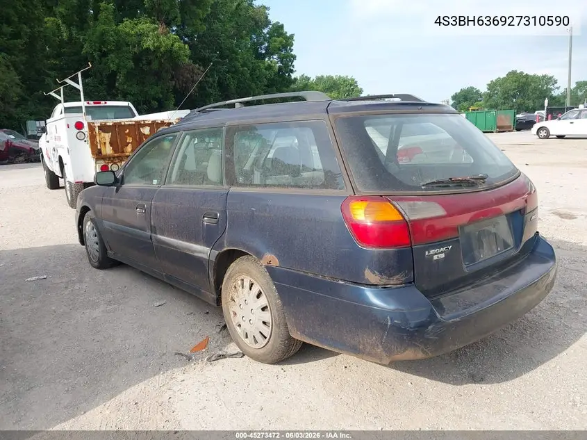 2002 Subaru Legacy L VIN: 4S3BH635927310590 Lot: 45273472