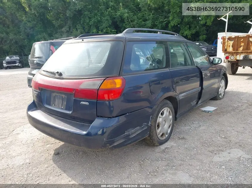 2002 Subaru Legacy L VIN: 4S3BH635927310590 Lot: 45273472