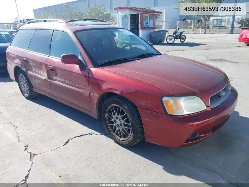 4S3BH635937308386 2003 Subaru Legacy L/L W/Special Edition Package