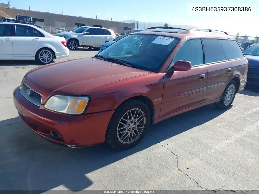 4S3BH635937308386 2003 Subaru Legacy L/L W/Special Edition Package