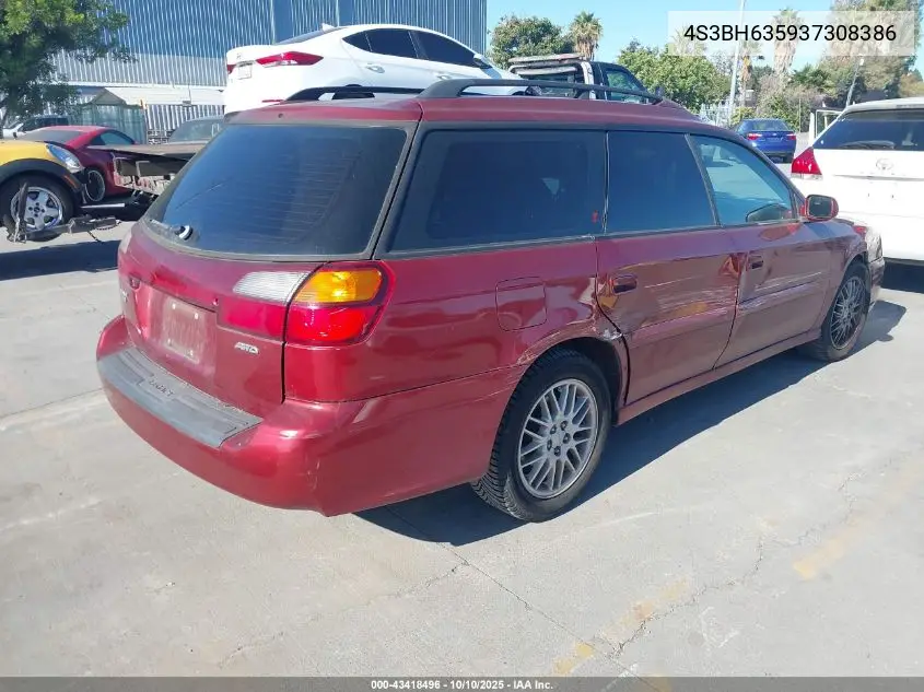 4S3BH635937308386 2003 Subaru Legacy L/L W/Special Edition Package