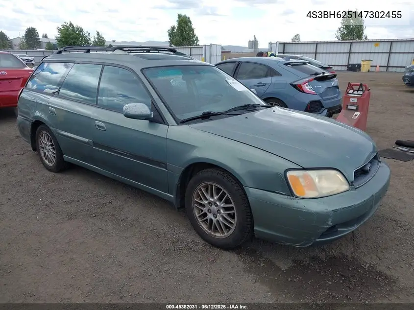 2004 Subaru Legacy L/L W/35Th Anniversary Edition VIN: 4S3BH625147302455 Lot: 45382031