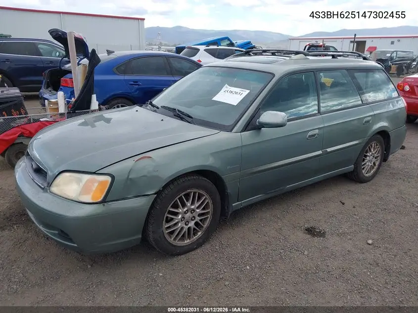 2004 Subaru Legacy L/L W/35Th Anniversary Edition VIN: 4S3BH625147302455 Lot: 45382031