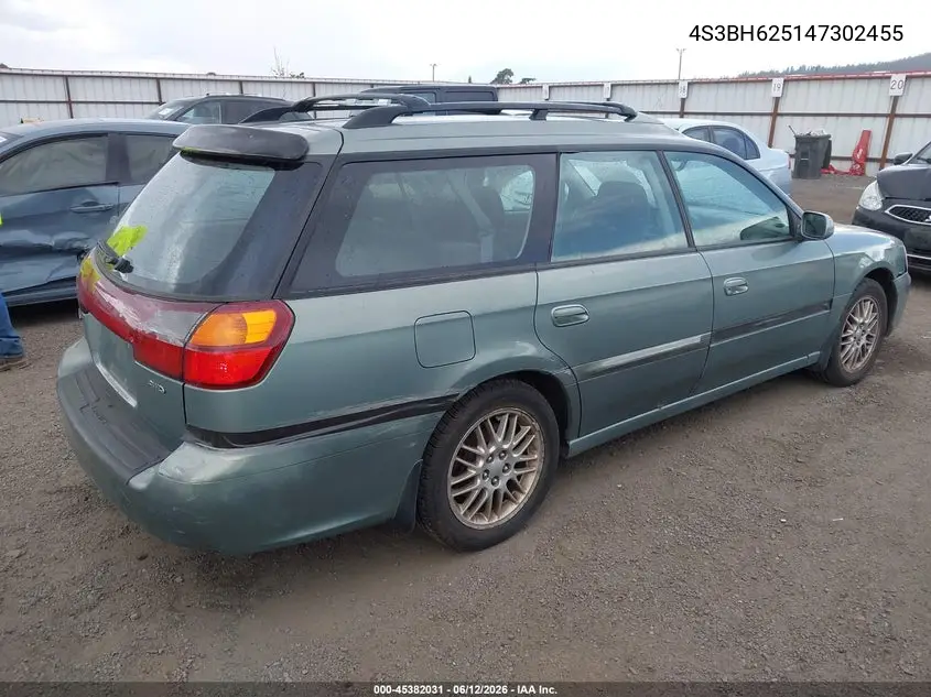 2004 Subaru Legacy L/L W/35Th Anniversary Edition VIN: 4S3BH625147302455 Lot: 45382031