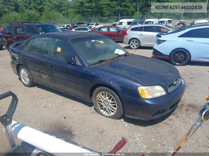 2004 Subaru Legacy L/L W/35Th Anniversary Edition VIN: 4S3BE625146202838 Lot: 45680208