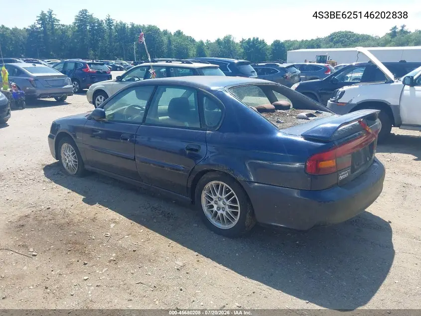 2004 Subaru Legacy L/L W/35Th Anniversary Edition VIN: 4S3BE625146202838 Lot: 45680208