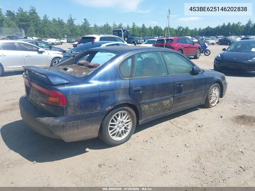 2004 Subaru Legacy L/L W/35Th Anniversary Edition VIN: 4S3BE625146202838 Lot: 45680208