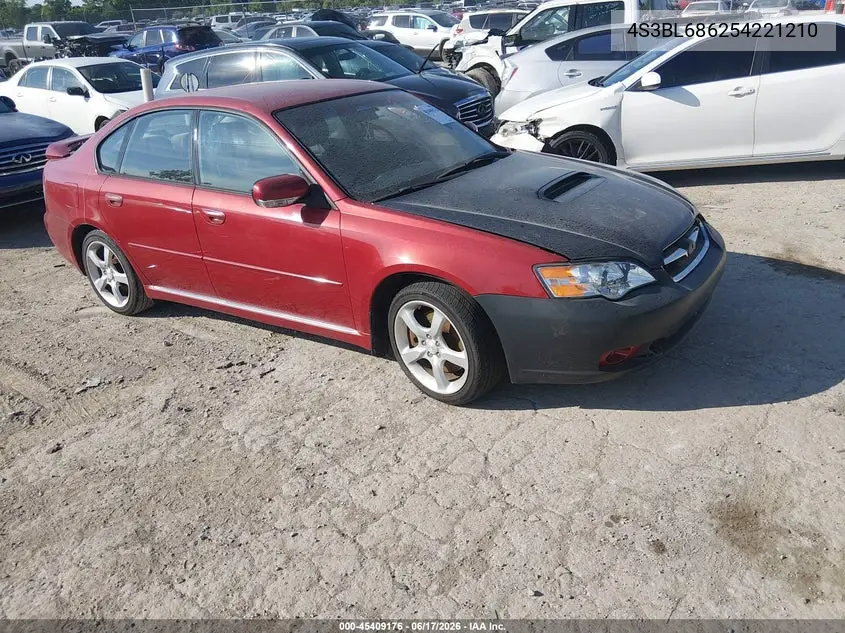 2005 Subaru Legacy 2.5Gt VIN: 4S3BL686254221210 Lot: 45409176