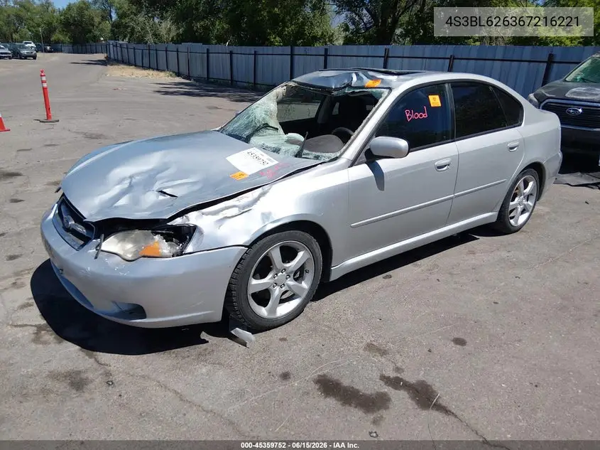 2006 Subaru Legacy 2.5I VIN: 4S3BL626367216221 Lot: 45359752