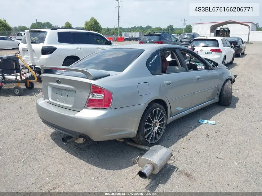 2006 Subaru Legacy 2.5Gt Limited/2.5Gt Spec.b VIN: 4S3BL676166206771 Lot: 45660633