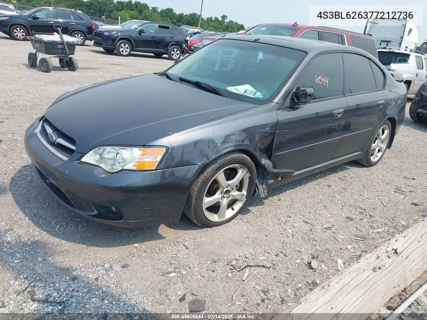 2007 Subaru Legacy 2.5I Limited VIN: 4S3BL626377212736 Lot: 45606544