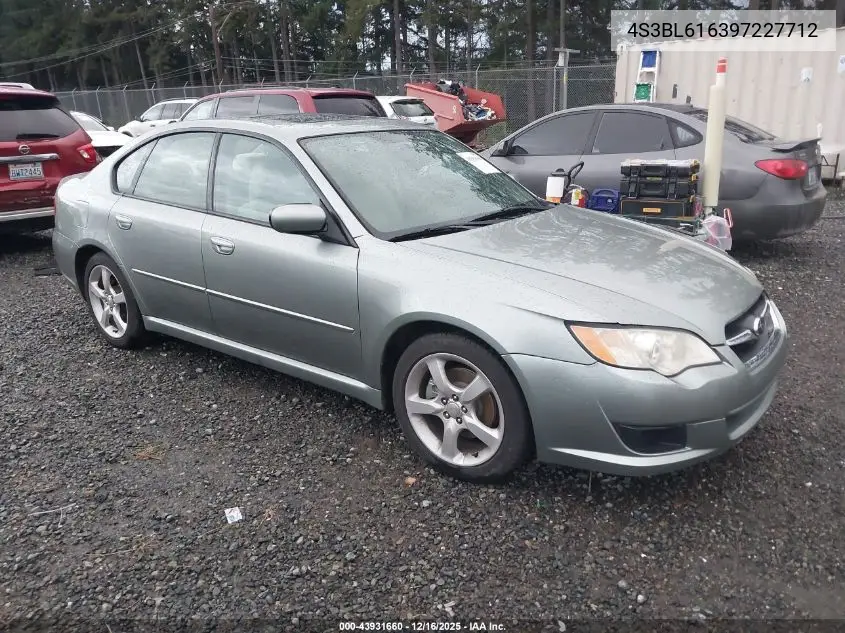 4S3BL616397227712 2009 Subaru Legacy 2.5I