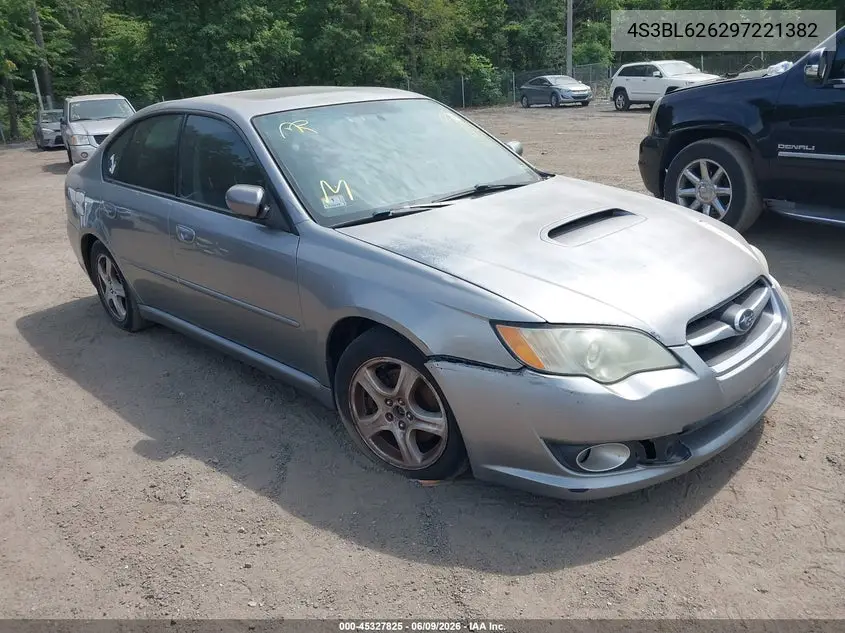 2009 Subaru Legacy 2.5I Limited VIN: 4S3BL626297221382 Lot: 45327825