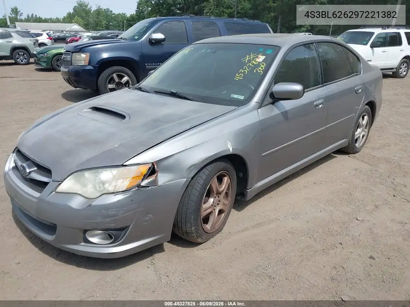 2009 Subaru Legacy 2.5I Limited VIN: 4S3BL626297221382 Lot: 45327825