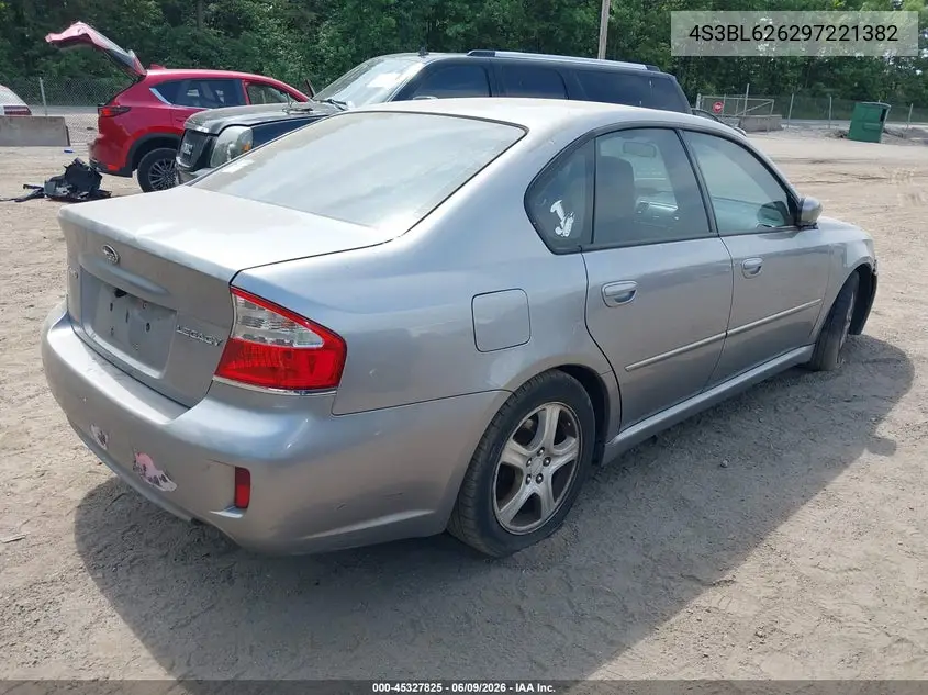 2009 Subaru Legacy 2.5I Limited VIN: 4S3BL626297221382 Lot: 45327825