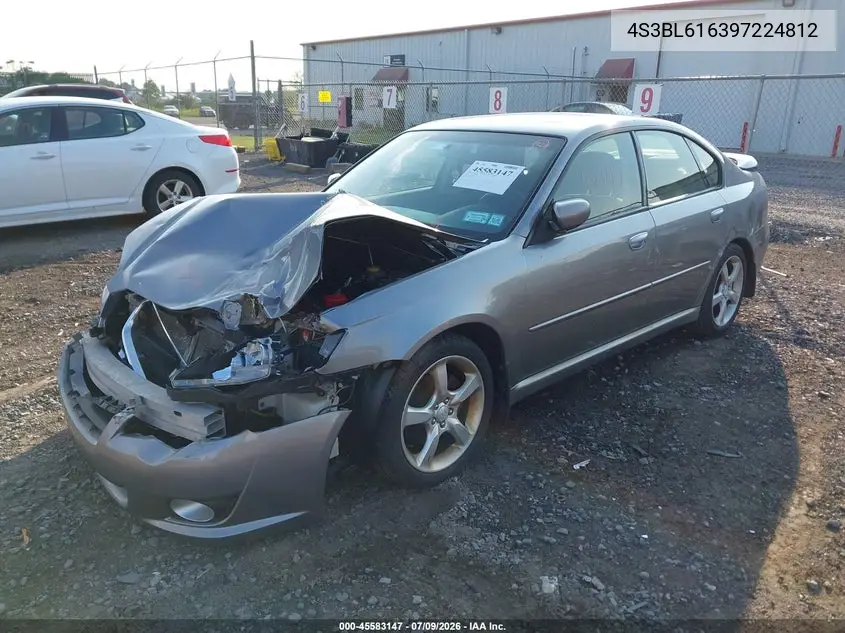 2009 Subaru Legacy 2.5I VIN: 4S3BL616397224812 Lot: 45583147