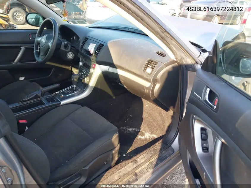 2009 Subaru Legacy 2.5I VIN: 4S3BL616397224812 Lot: 45583147