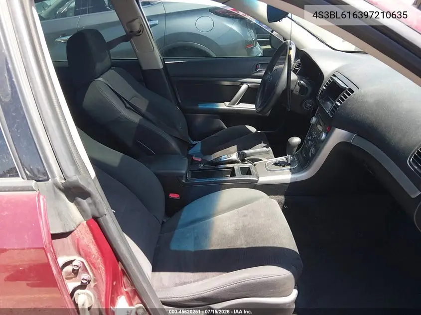2009 Subaru Legacy 2.5I VIN: 4S3BL616397210635 Lot: 45620251