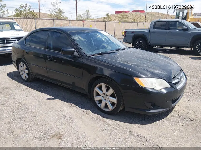 2009 Subaru Legacy 2.5I VIN: 4S3BL616197229684 Lot: 45687352