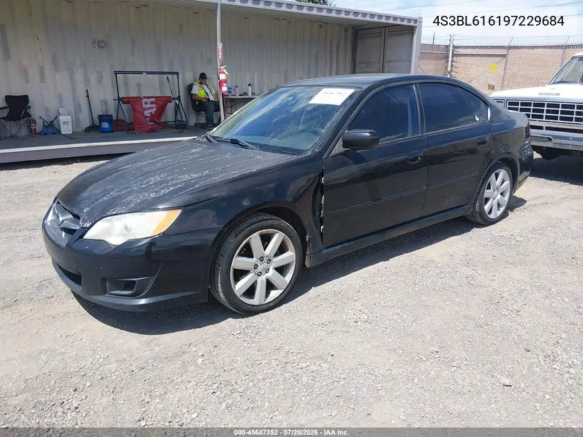 2009 Subaru Legacy 2.5I VIN: 4S3BL616197229684 Lot: 45687352