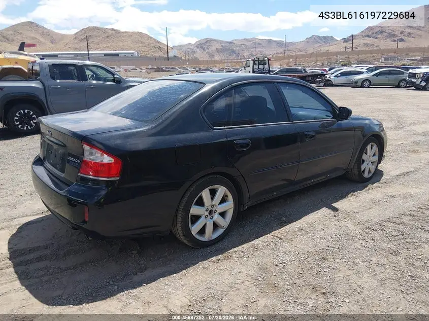 2009 Subaru Legacy 2.5I VIN: 4S3BL616197229684 Lot: 45687352