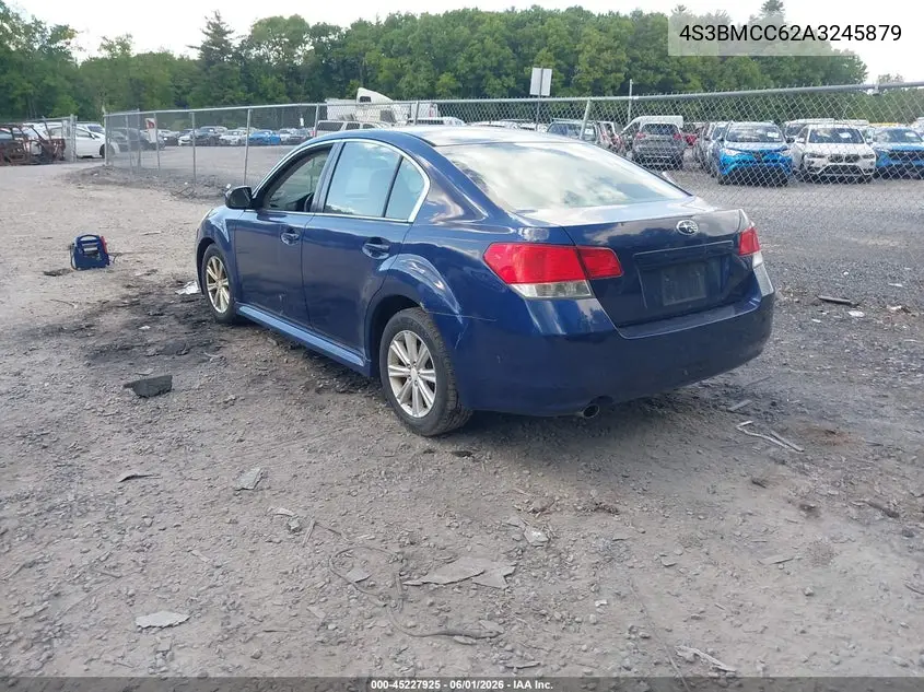2010 Subaru Legacy 2.5I Premium VIN: 4S3BMCC62A3245879 Lot: 45227925