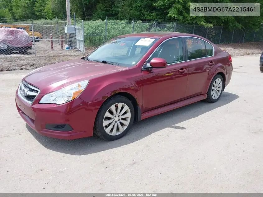 2010 Subaru Legacy 3.6R Premium VIN: 4S3BMDG67A2215461 Lot: 45321328
