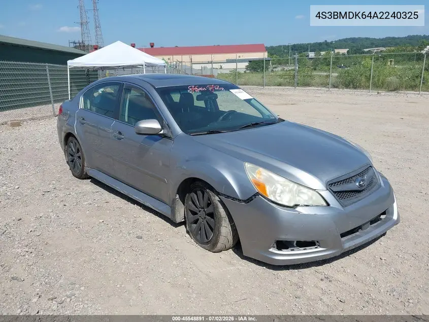 2010 Subaru Legacy 3.6R Limited VIN: 4S3BMDK64A2240325 Lot: 45548891