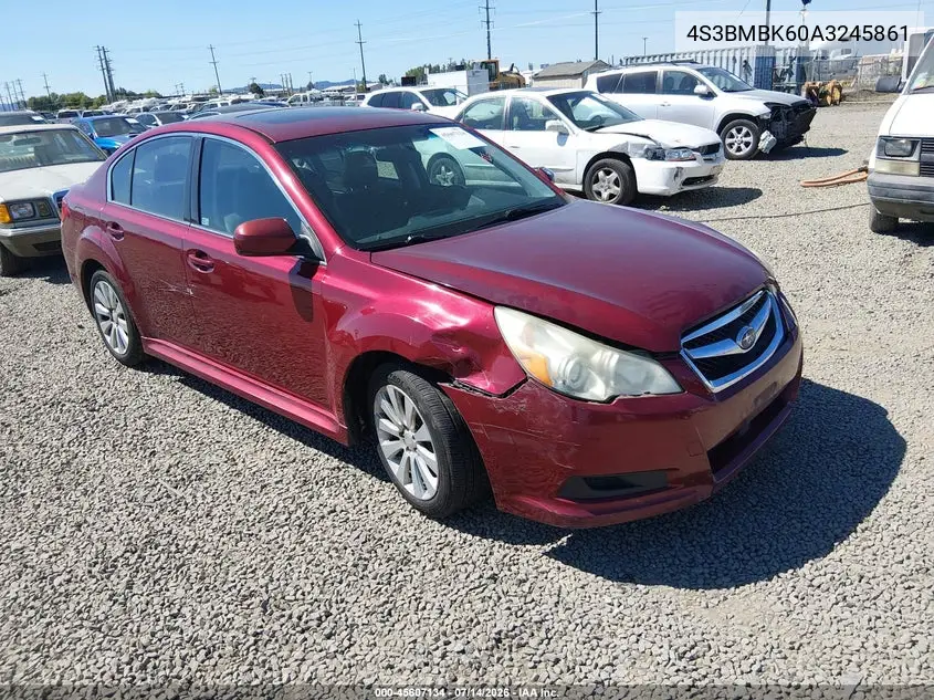 2010 Subaru Legacy 2.5I Limited VIN: 4S3BMBK60A3245861 Lot: 45607134