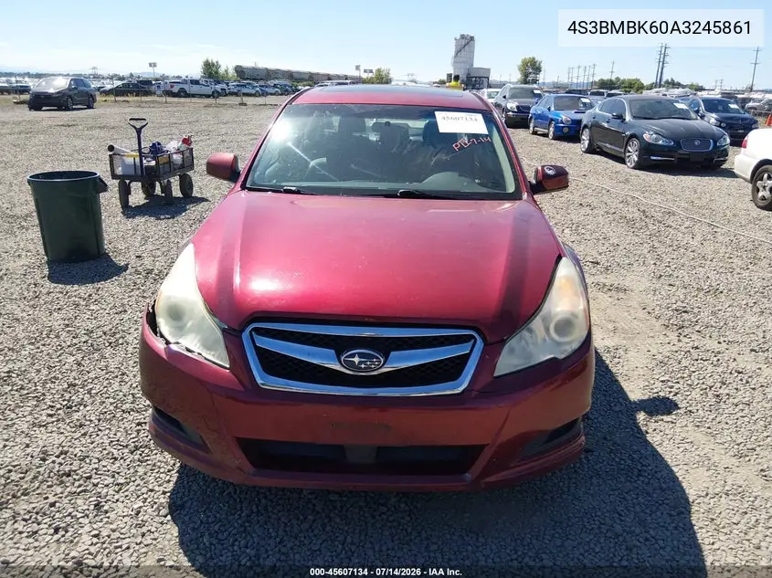 2010 Subaru Legacy 2.5I Limited VIN: 4S3BMBK60A3245861 Lot: 45607134
