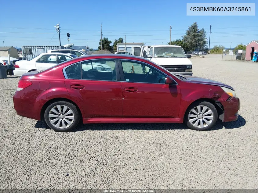 2010 Subaru Legacy 2.5I Limited VIN: 4S3BMBK60A3245861 Lot: 45607134