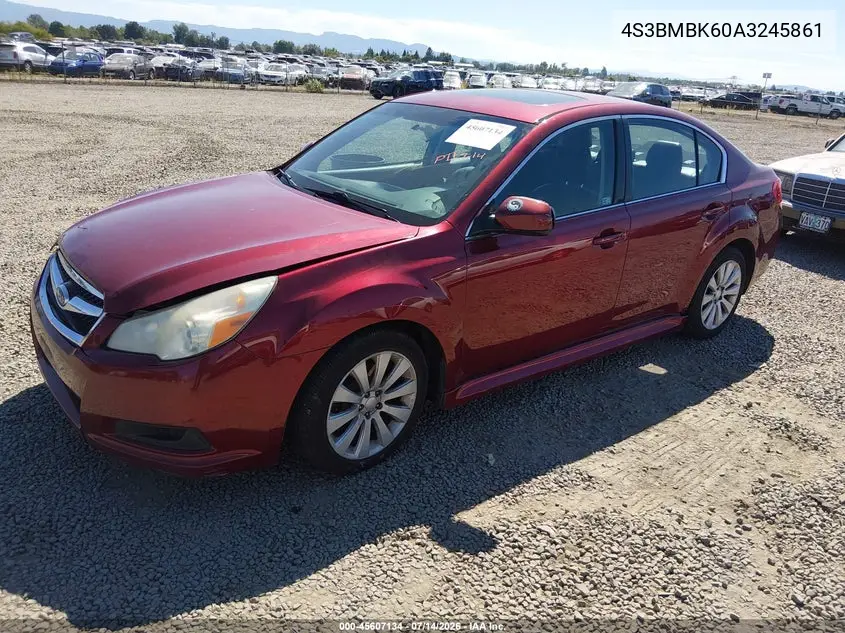 2010 Subaru Legacy 2.5I Limited VIN: 4S3BMBK60A3245861 Lot: 45607134