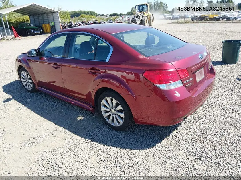 2010 Subaru Legacy 2.5I Limited VIN: 4S3BMBK60A3245861 Lot: 45607134