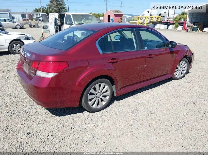 2010 Subaru Legacy 2.5I Limited VIN: 4S3BMBK60A3245861 Lot: 45607134