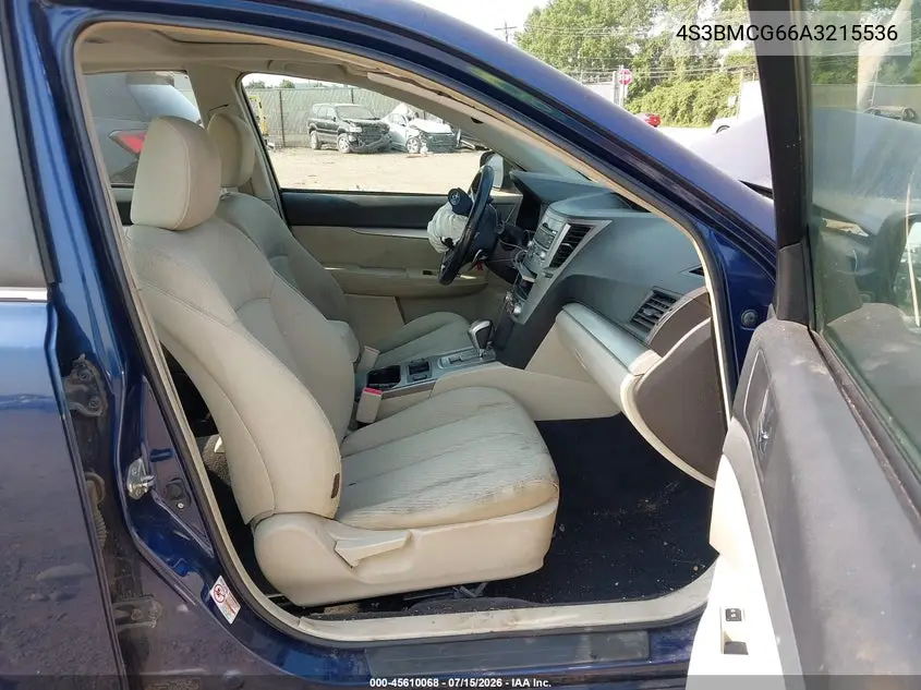 2010 Subaru Legacy 2.5I Premium VIN: 4S3BMCG66A3215536 Lot: 45610068