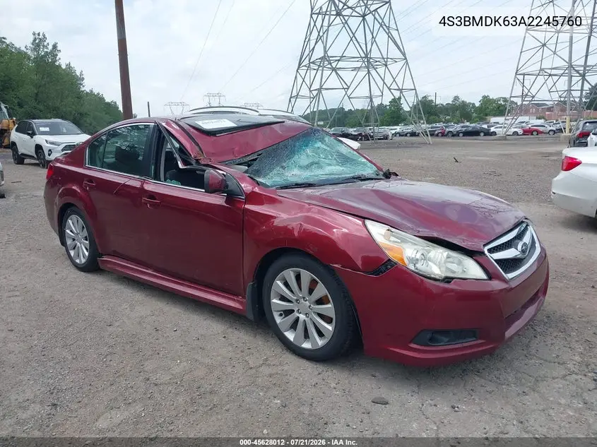 2010 Subaru Legacy 3.6R Limited VIN: 4S3BMDK63A2245760 Lot: 45628012