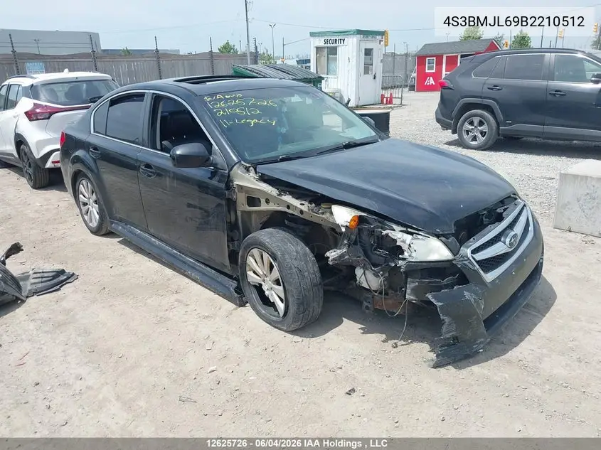 2011 Subaru Legacy 3.6 R Limited Package VIN: 4S3BMJL69B2210512 Lot: 12625726x