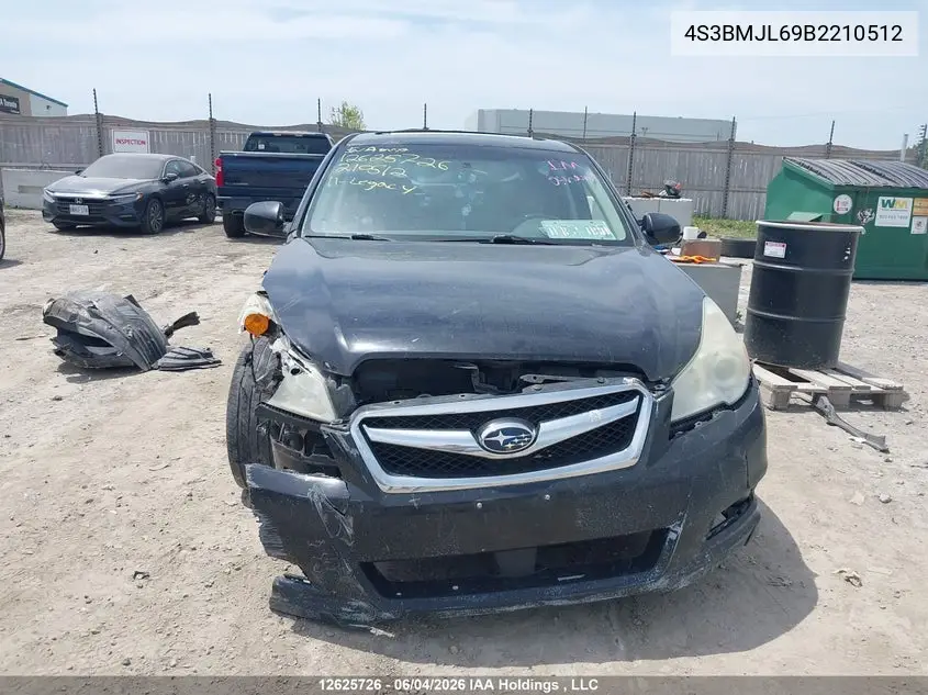 2011 Subaru Legacy 3.6 R Limited Package VIN: 4S3BMJL69B2210512 Lot: 12625726x