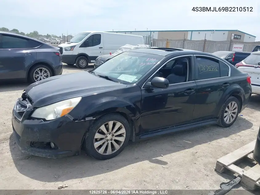 2011 Subaru Legacy 3.6 R Limited Package VIN: 4S3BMJL69B2210512 Lot: 12625726x