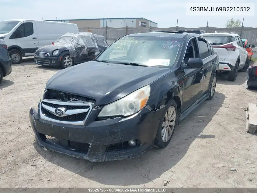 2011 Subaru Legacy 3.6 R Limited Package VIN: 4S3BMJL69B2210512 Lot: 12625726x