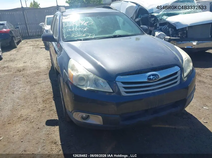 2011 Subaru Legacy Outback VIN: 4S4BRGKC4B3332633 Lot: 12628482