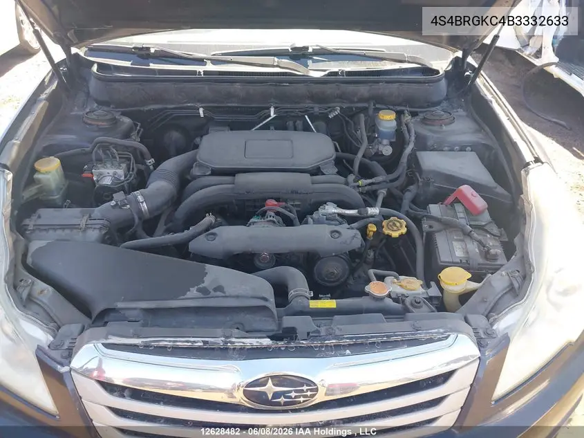 2011 Subaru Legacy Outback VIN: 4S4BRGKC4B3332633 Lot: 12628482