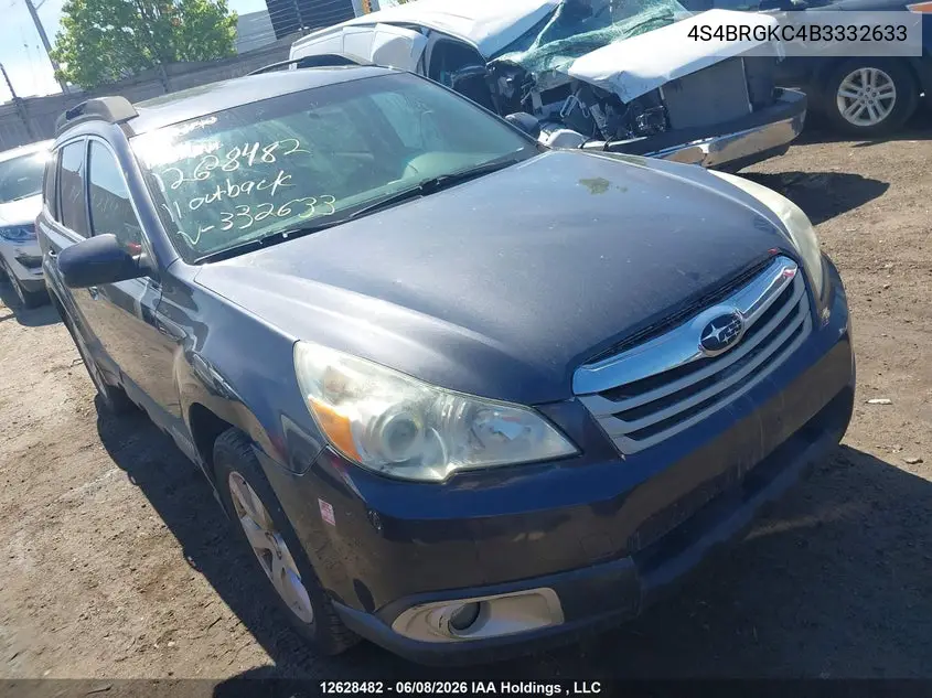 2011 Subaru Legacy Outback VIN: 4S4BRGKC4B3332633 Lot: 12628482