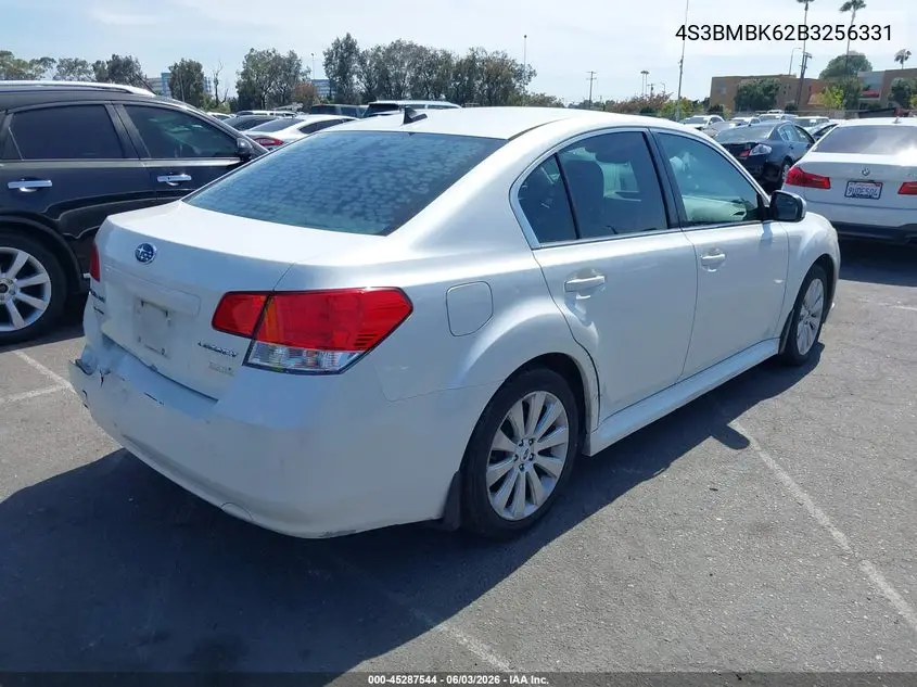 2011 Subaru Legacy 2.5I Limited VIN: 4S3BMBK62B3256331 Lot: 45287544
