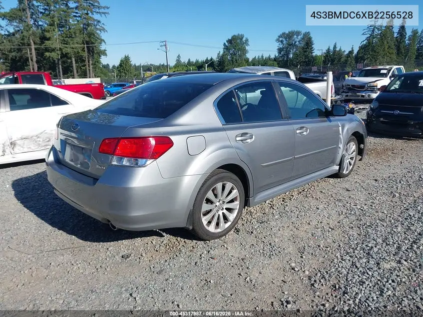 2011 Subaru Legacy 3.6R Premium VIN: 4S3BMDC6XB2256528 Lot: 45317987