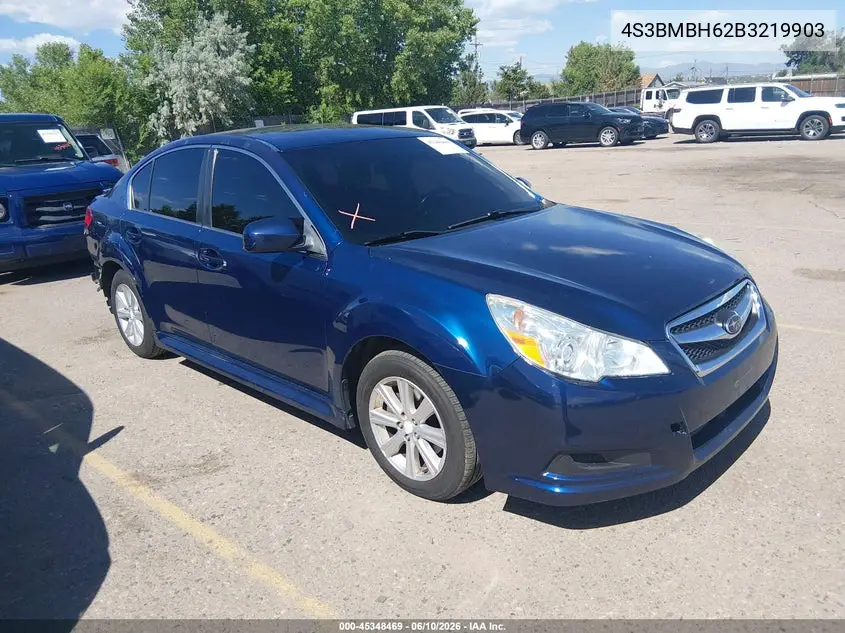 2011 Subaru Legacy 2.5I Prem Awp/Hk/Pwr Moon VIN: 4S3BMBH62B3219903 Lot: 45348469